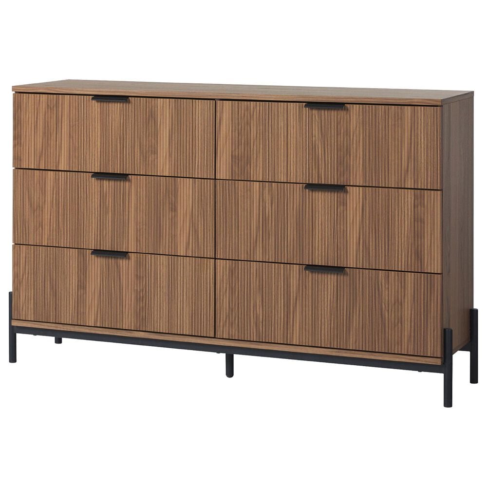 Walker Edison Paris 6-Drawer Dresser in Mocha, , large