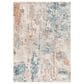 Surya Carlisle 5"3" x 7"9" Pale Blue, Dusty Pink, Medium Brown, Cream and Charcoal Area Rug, , large