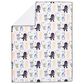 Lambs and Ivy Star Wars Classic Fleece Baby Crib Blanket in Gray, Green, White and Black, , large