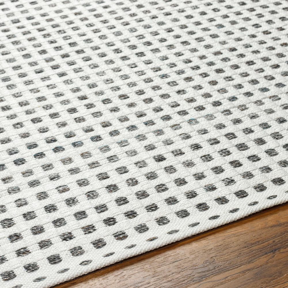 Surya Ariel AIL2302 2&#39; x 3&#39; Gray and White Area Rug, , large