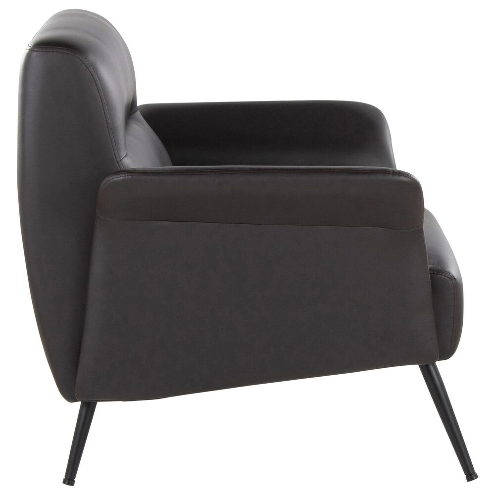 Lumisource Petal Accent Chair in Espresso, , large