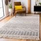 Safavieh Natura NAT852N 4" x 6" Ivory and Navy Area Rug, , large