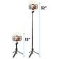 Camera Accessories 6" Ring Light with 32" Extendable Tripod in Black, , large