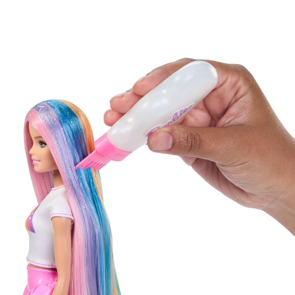 Barbie Rainbow Sparkle Hair Fashion Doll with Extra-Long Hair, , large