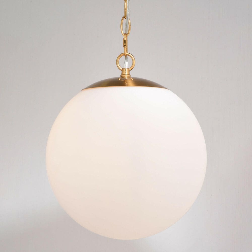 Vaxcel International Co. Ltd. Linden 1-Light Pendant in Muted Brass, , large