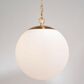 Vaxcel International Co. Ltd. Linden 1-Light Pendant in Muted Brass, , large