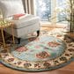 Safavieh Lyndhurst LNH555 5"3" Round Blue and Ivory Area Rug, , large