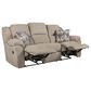 HomeStretch Newport Manual Reclining Sofa in Fawn, , large