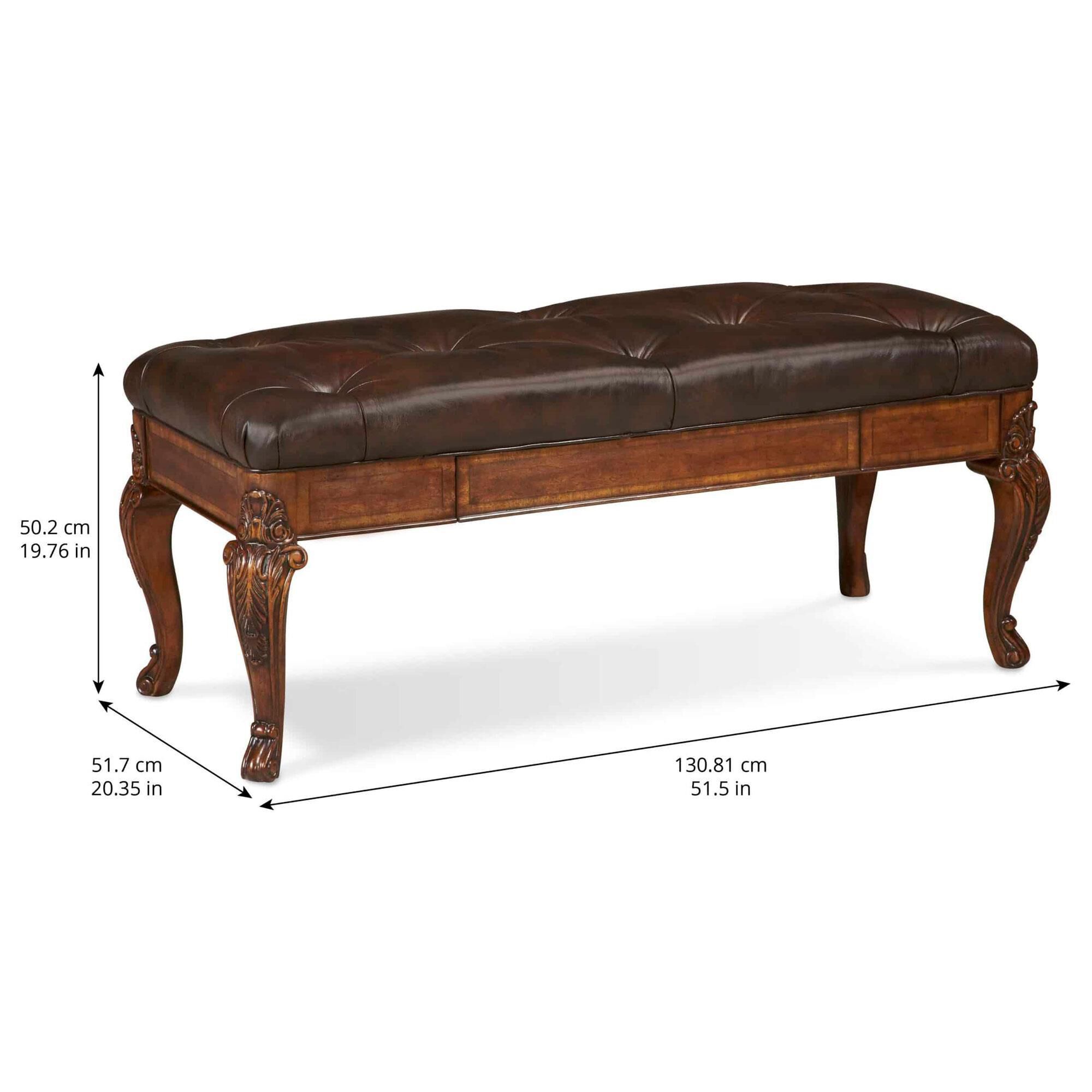 Cherry bench with discount storage