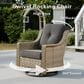 HOMLUX 11-Piece Patio Conversation Set with LED Coffee Table in Black, , large