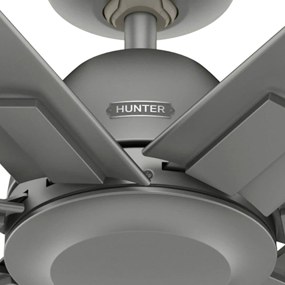 Hunter Downtown 72&quot; Outdoor Ceiling Fan in Matte Silver, , large