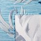 Safavieh Cabana CBN452J 5"1" x 7"6" Aqua and Navy Indoor/Outdoor Area Performance Rug, , large