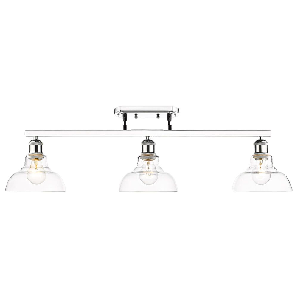 Golden Lighting Carver 3-Light Semi-Flush in Chrome, , large