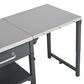 Hearth and Haven Outdoor Foldable Kitchen Cart with Side Table in Gray, , large