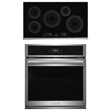 Frigidaire Gallery 2-Piece Kitchen Package with Stainless Steel 27" Built-In Convection Single Electric Wall Oven and Black 36" Induction Cooktop, , large