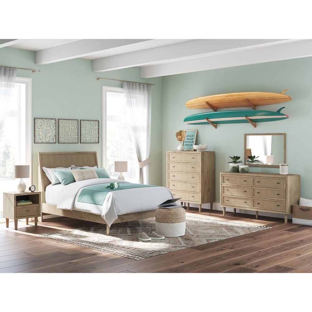 Ashley Cielden Full Platform Bed in Tan, , large