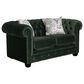 Decor-Rest Furniture Stationary Loveseat in Green, , large