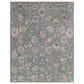 Surya Theodora 9" x 13" Aqua, Charcoal, Wheat and Oatmeal Area Rug, , large