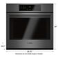 Bosch 30" Single Electric Wall Oven in Black Stainless Steel, , large