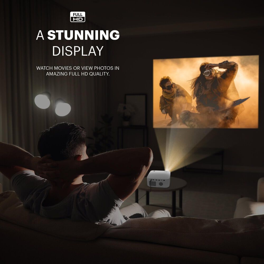 Kodak FLIK X10 Multimedia Home Projector, 1080p Portable Projector with Remote Control, , large