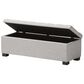 Baxton Studio Roanoke Upholstered Storage Ottoman Bench in Grayish Beige, , large