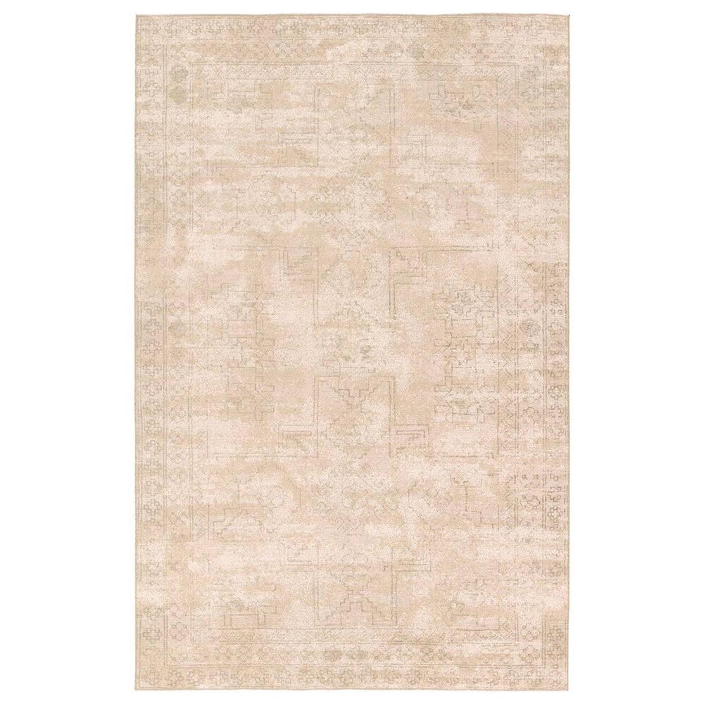 Jaipur Edage Tegona 5" x 8" Smoke Gray, Shell, Frappe and Malt Ball Area Rug, , large