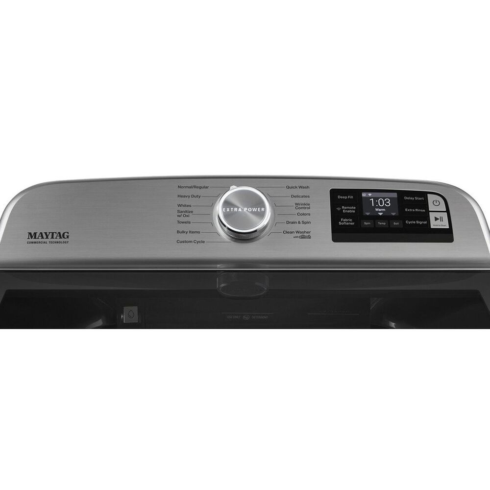 Maytag 5.2 Cu. Ft. Top Load Washer with Agitator in Metallic Slate, , large