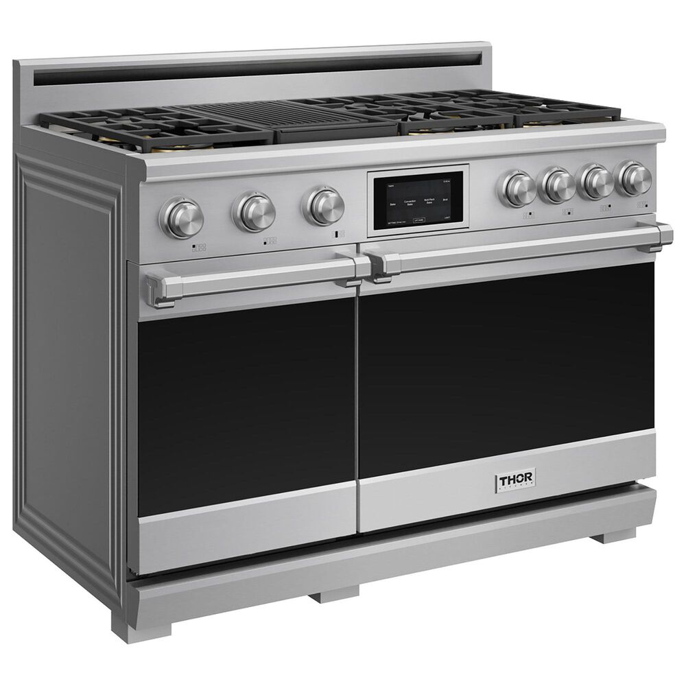Thor Kitchen X Series 48" Professional Freestanding Dual Fuel Range in Stainless Steel, , large