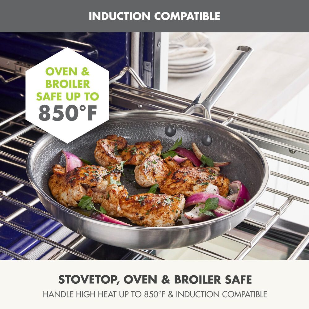 Green Pan Apex Hybrid 10" Ceramic Open Frypan in Stainless Steel, , large