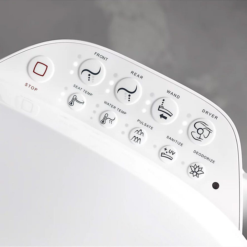 Kohler PureWash E590 Elongated Bidet Toilet Seat in White, , large