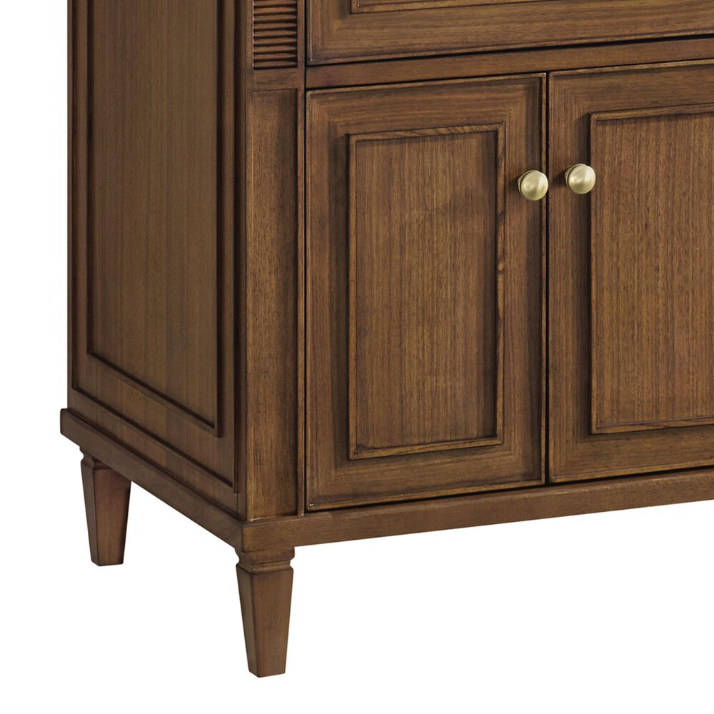 James Martin Vanities Lorelai 72&quot;Double Vanity in Mid-Century Walnut with 3 cm Ethereal Noctis Quartz Top, , large