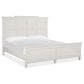 Nicolette Home Willowbrook King Panel Bed with Dresser and Nightstand in Egg Shell White, , large