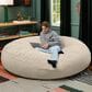 Jaxx Cocoon 6" Oversized Bean Bag Chair in Ivory, , large