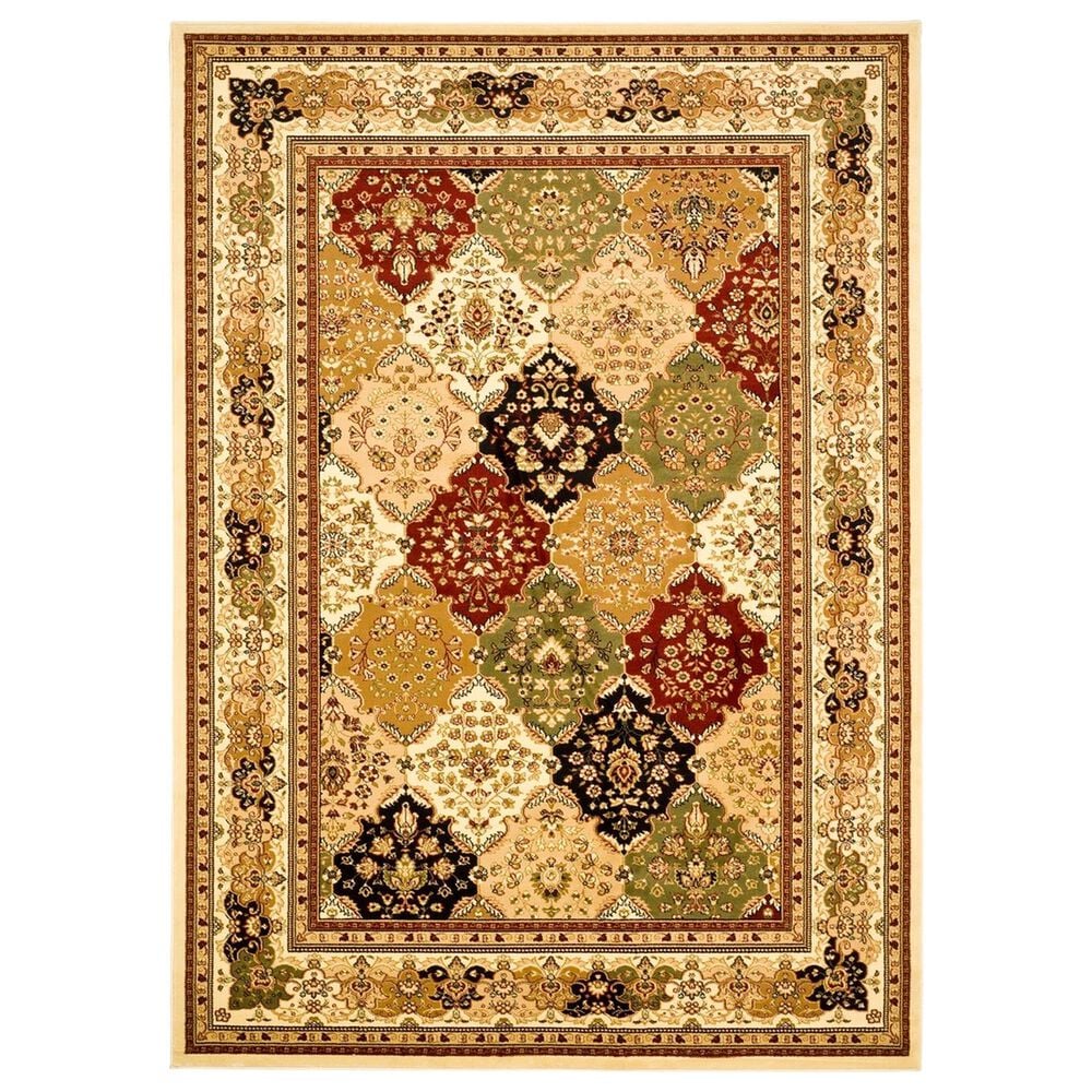 Safavieh Lyndhurst LNH221 6" x 9" Multicolor and Ivory Area Rug, , large