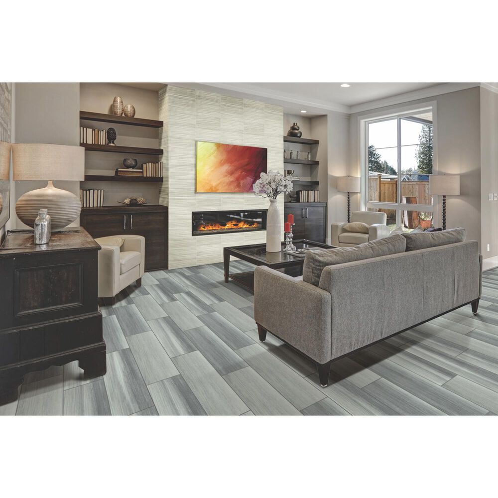 Happy Feet International Manhattan II Damask 9&quot; x 36&quot; Luxury Vinyl Plank, , large