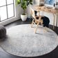 Safavieh Dream DRM411H 6"7" Round Grey and Blue Area Rug, , large