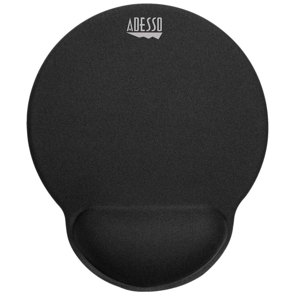 Adesso Memory Foam Mouse Pad with Wrist Rest in Black, , large