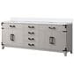 Lexora Home Laurel 80" Double Bathroom Vanity in White Oak with White Quartz Top and Rectangular Sinks, , large