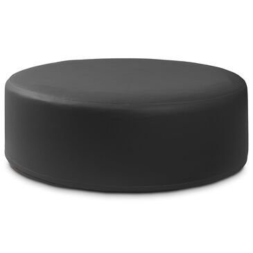 Jaxx Candler Round Ottoman in Black, , large