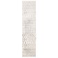 Safavieh Tulum TUL270A 2" x 11" Ivory and Grey Runner, , large