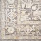 Nourison Antique Fusion Ivory and Charcoal 8" x 10" Area Rug, , large