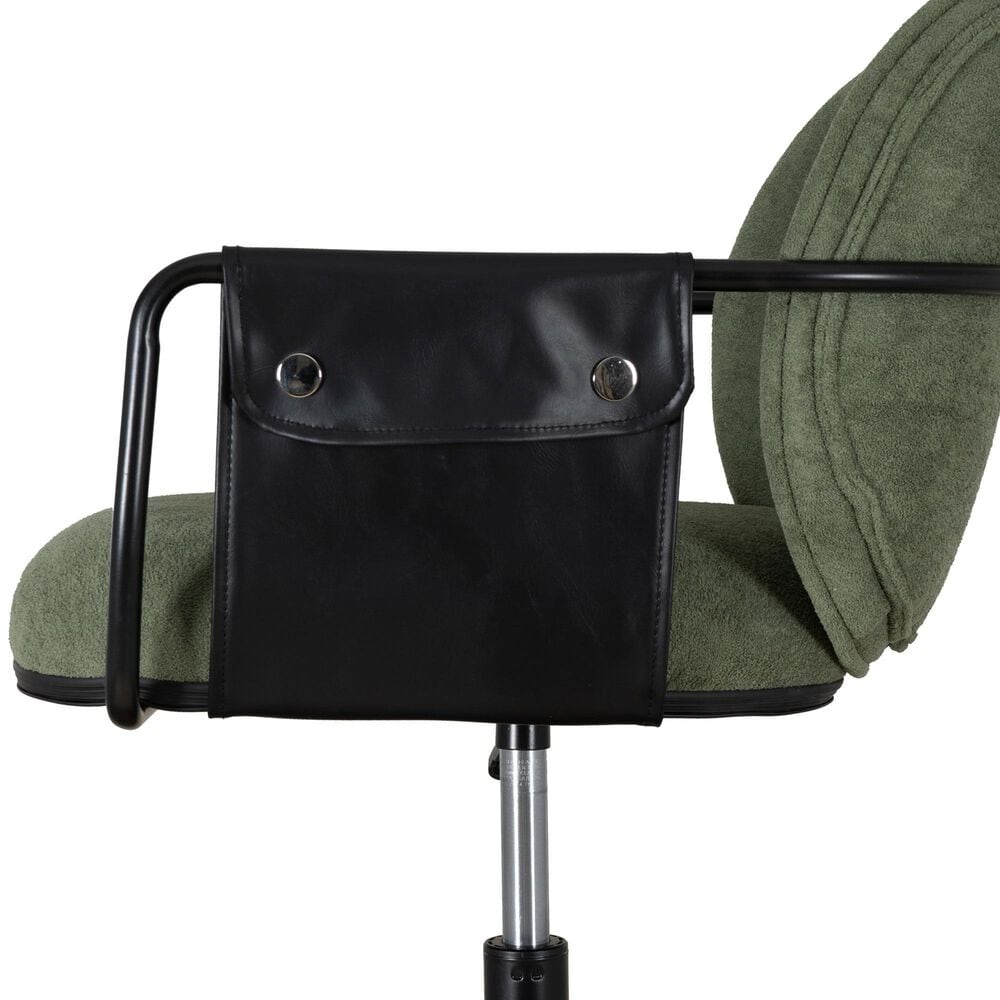 Linon Home Decor Karri Office Chair in Olive Green, , large