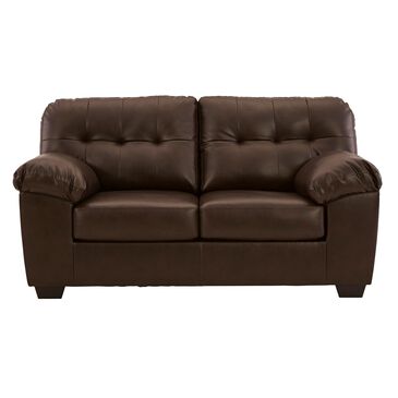 Signature Design by Ashley Donlen Stationary Loveseat in Chocolate, , large