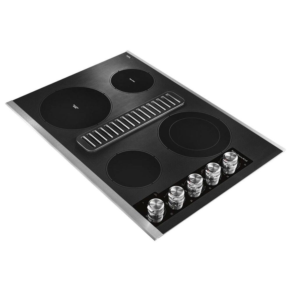 KitchenAid 30&quot; Electric Downdraft Cooktop in Stainless Steel, , large