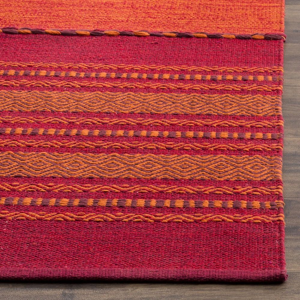 Safavieh Montauk MTK215A 9&#39; x 12&#39; Orange and Red Area Rug, , large