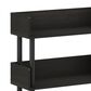 HOMLUX Turn-N-Tube 4-Tier Open Display Storage Bookshelf in Espresso, , large