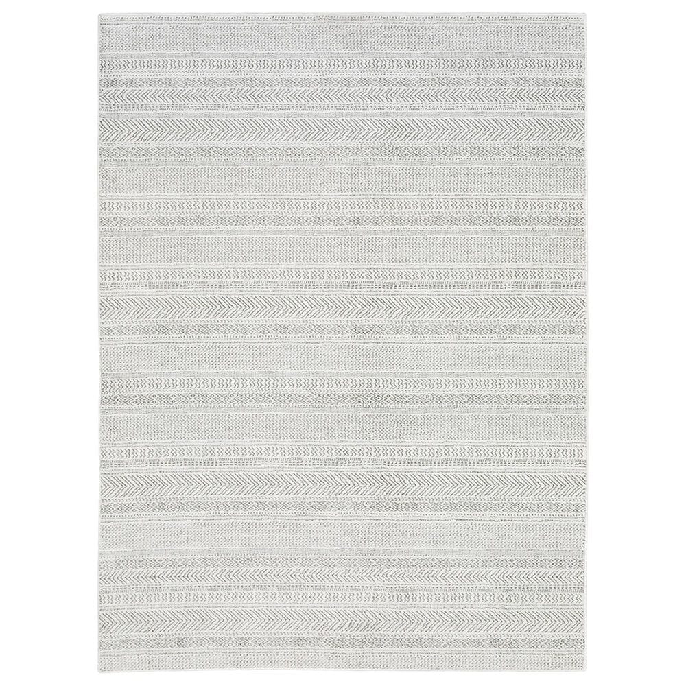 Oriental Weavers Montecito Geo Stripes 2"3" x 7"6" White Runner, , large