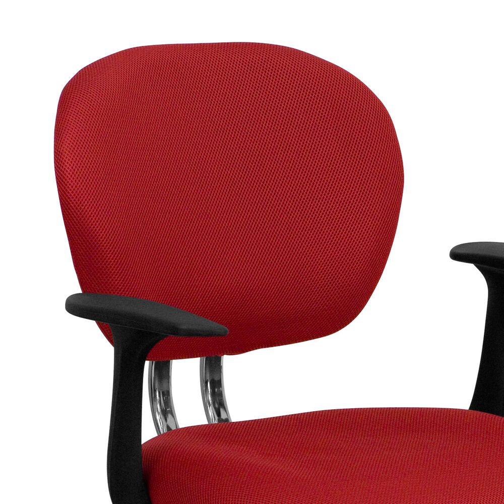 Flash Furniture Swivel Task Chair in Red, , large