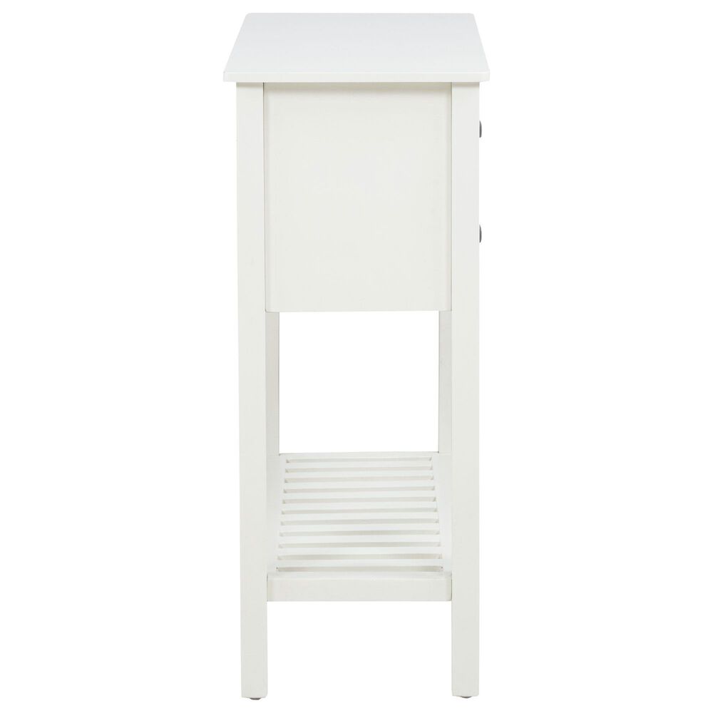 Linon Home Decor Brimley Beadboard Console Table in Antique White, , large