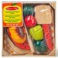 Melissa & Doug Wooden Cutting Food Play Food Set, , large